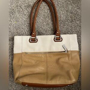 Tignanello Color Block Leather Tote